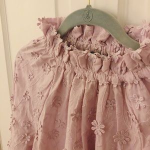 Ann Taylor lilac flowered top